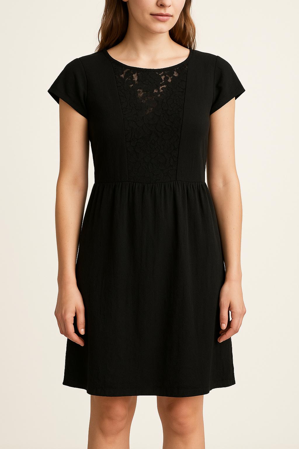 Robe Mi-Longue Noire - Taille M/38 de la marque Sandro | PLY0951 - Vendu par Paradigme - Image 1