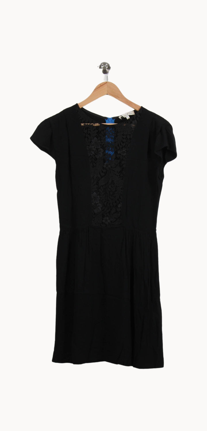 Robe Mi-Longue Noire - Taille M/38 de la marque Sandro | PLY0951 - Vendu par Paradigme - Image 2