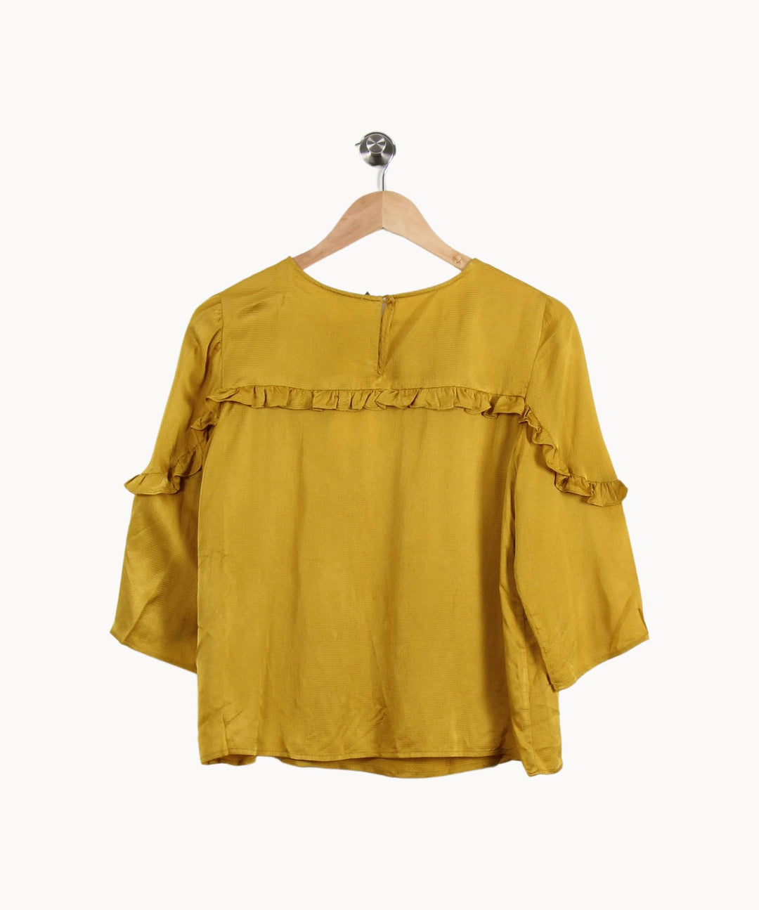 Blouse Jaune - Taille S/36 de la marque Claudie Pierlot | PLY0952 - Vendu par Paradigme - Image 4