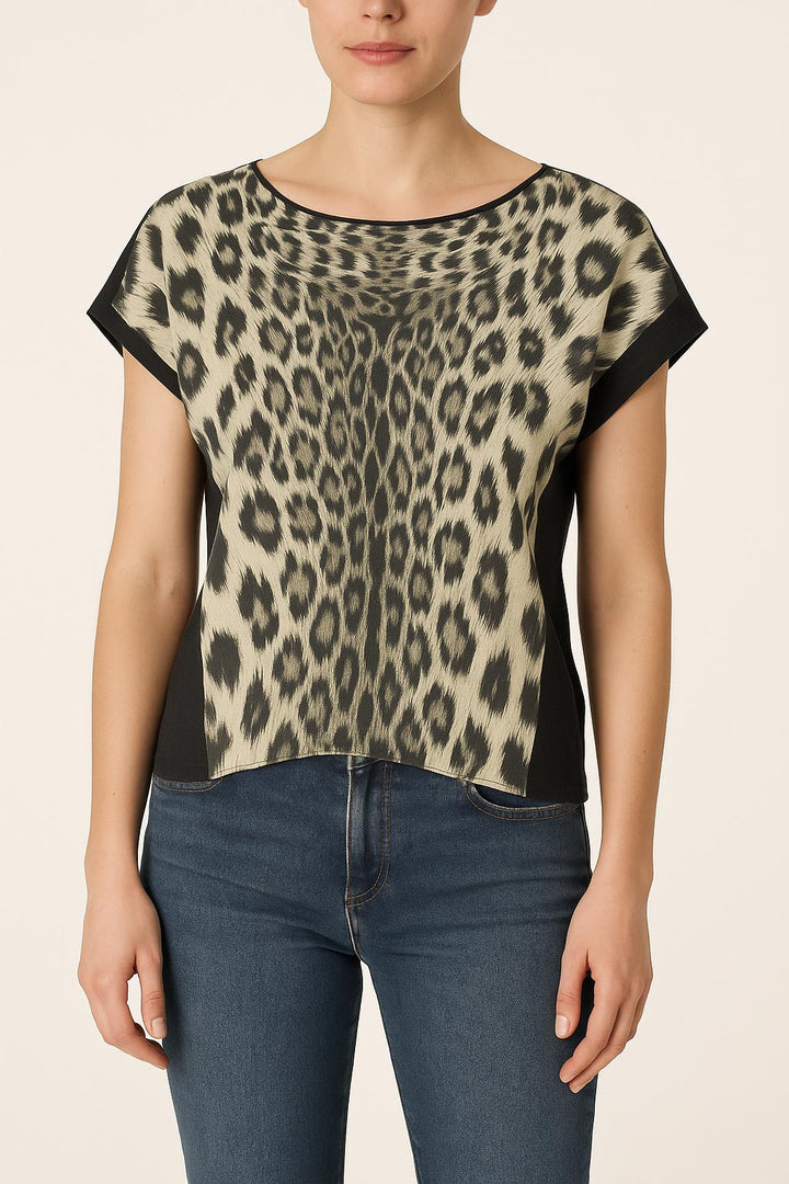 Tee-shirt Noir et Beige - Taille S/36 de la marque Gerard Darel | PLY0984 - Vendu par Paradigme - Image 1