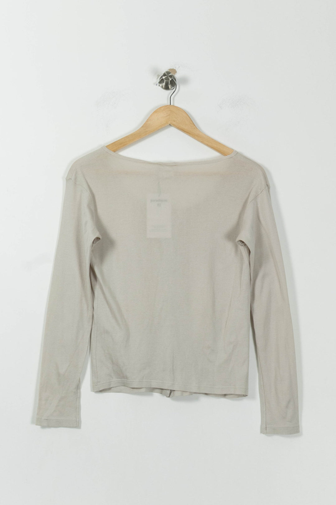 Gilet Beige - Taille M/38 de la marque Agnès b. | PLY0993 - Vendu par Paradigme - Image 4