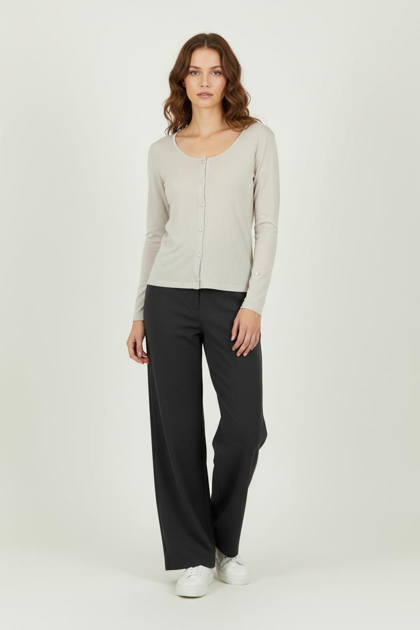Gilet Beige - Taille M/38 de la marque Agnès b. | PLY0993 - Vendu par Paradigme - Image 1