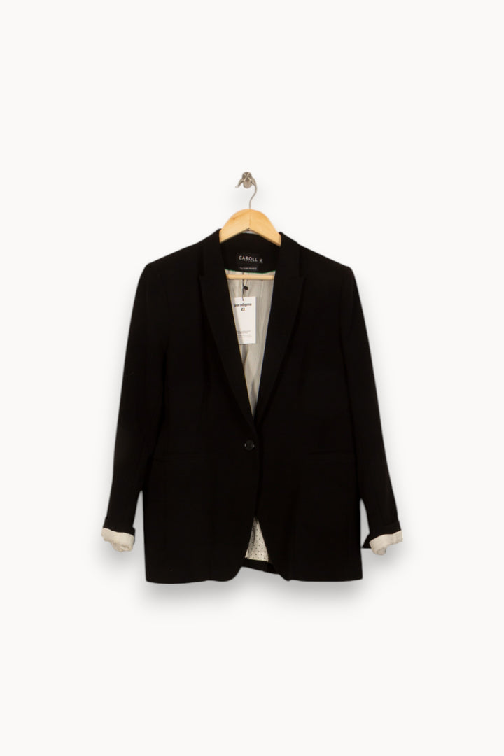 Blazer Noir - Taille XXL/44 de la marque Caroll | PLY1022 - Vendu par Paradigme - Image 2