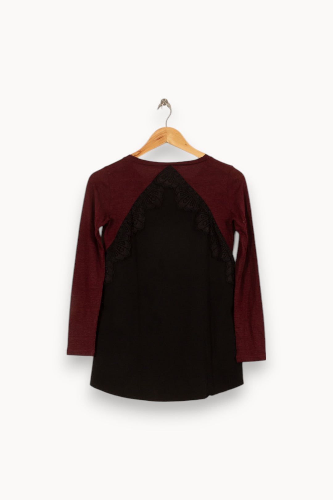 Blouse Rouge et Noire - Taille S/36 de la marque Sandro | PLY1025 - Vendu par Paradigme - Image 4
