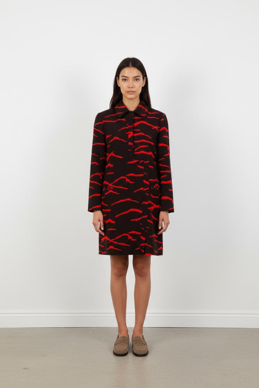 Robe Courte Noire et Rouge - Taille S/36