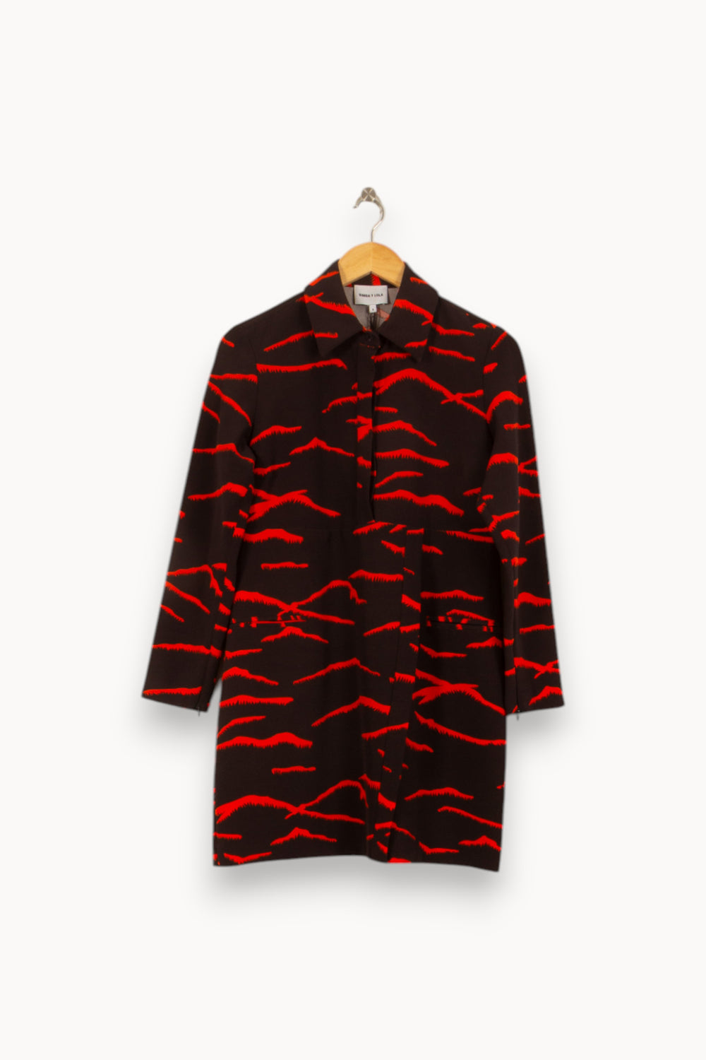 Robe Courte Noire et Rouge - Taille S/36 de la marque Bimba y Lola | PLY1034 - Vendu par Paradigme - Image 2