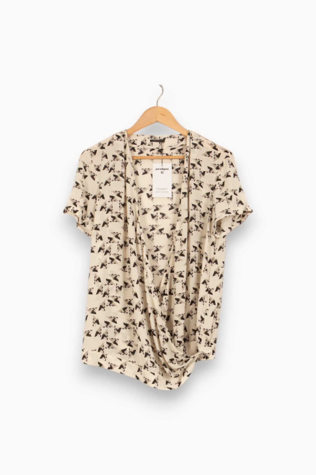 Blouse Blanche et Noire - Taille M/38 de la marque IKKS | PLY1037 - Vendu par Paradigme - Image 2