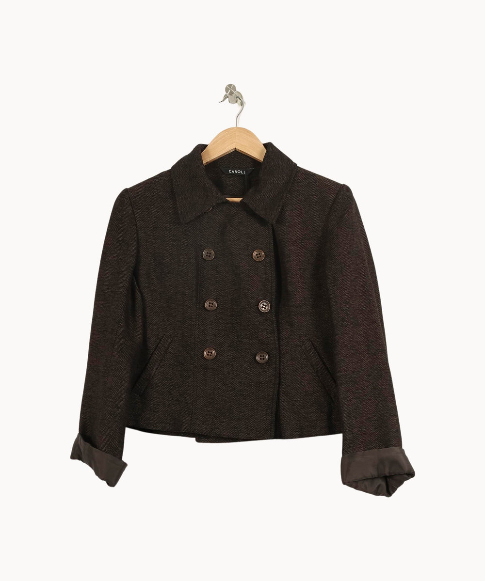 Veste Marron - Taille XL/42 de la marque Caroll | PLY1041 - Vendu par Paradigme - Image 2