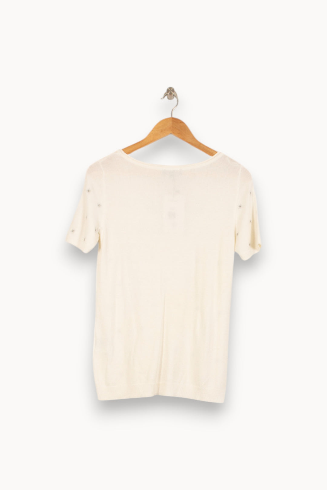 Pull Blanc - Taille S/36 de la marque Maison 123 | PLY1044 - Vendu par Paradigme - Image 4