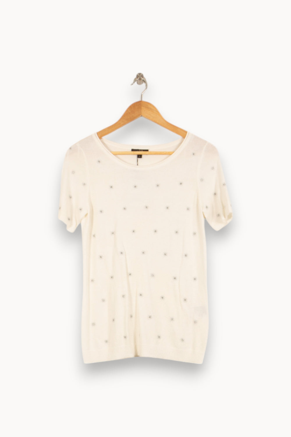 Pull Blanc - Taille S/36 de la marque Maison 123 | PLY1044 - Vendu par Paradigme - Image 2