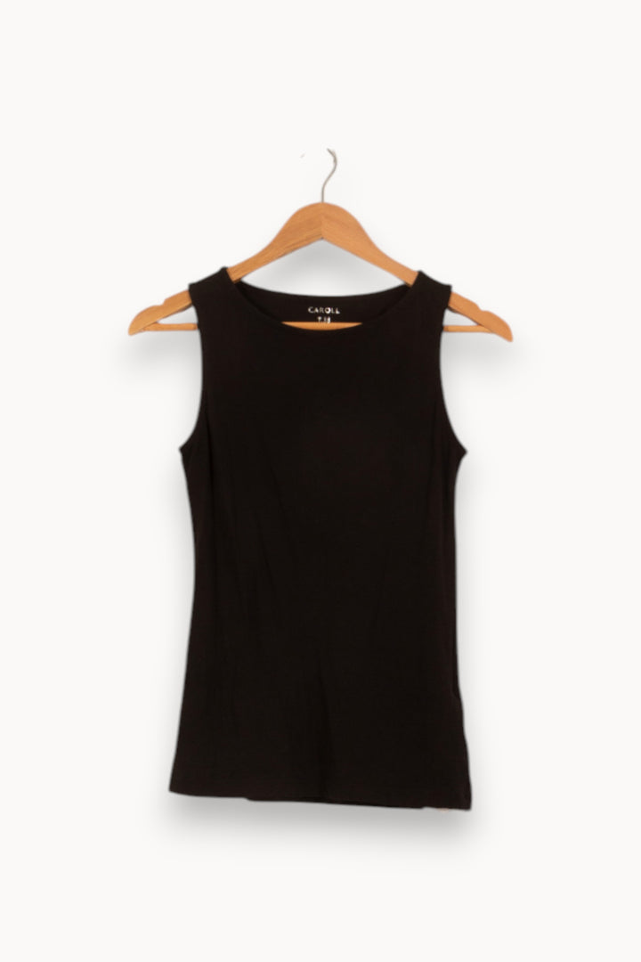 Débardeur Noir - Taille M/38 de la marque Caroll | PLY1056 - Vendu par Paradigme - Image 2
