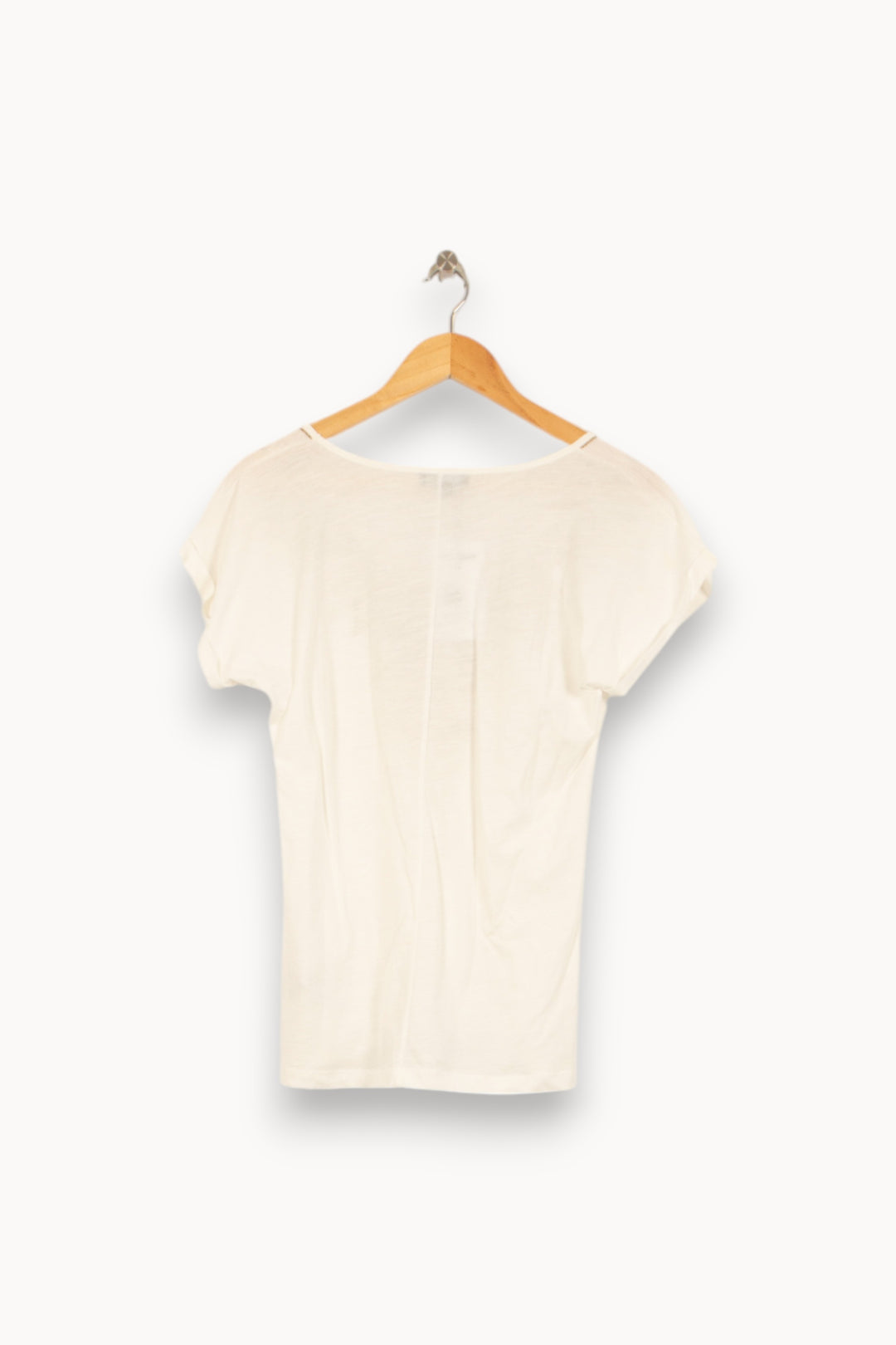 Tee-shirt Blanc - Taille L/40 de la marque Caroll | PLY1058 - Vendu par Paradigme - Image 4