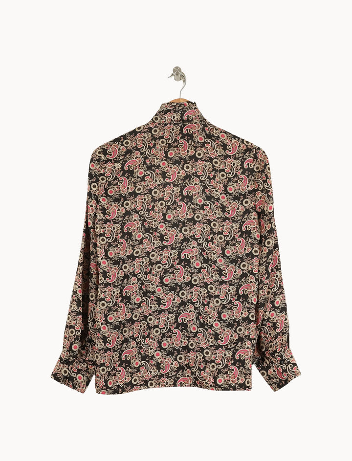 Chemise Noire et Rouge - Taille S/36 de la marque Sandro | PLY1066 - Vendu par Paradigme - Image 4
