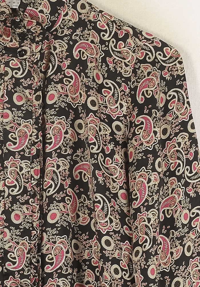 Chemise Noire et Rouge - Taille S/36 de la marque Sandro | PLY1066 - Vendu par Paradigme - Image 3