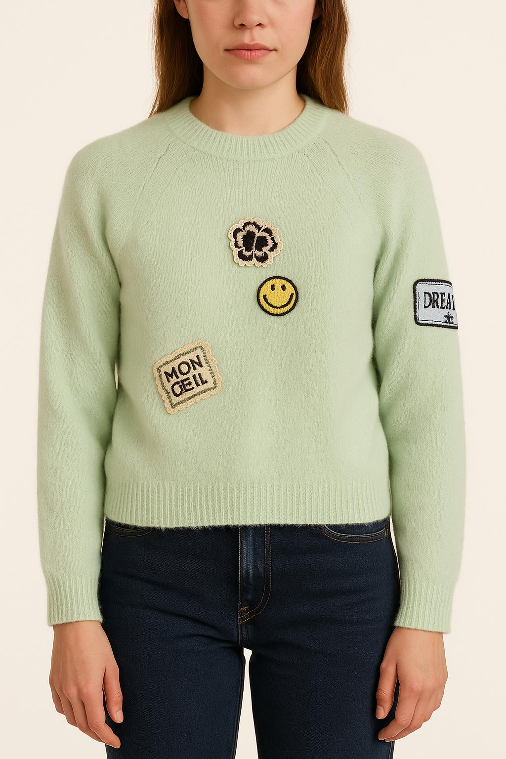 Pull Vert - Taille M/38 de la marque Sandro | PLY1067 - Vendu par Paradigme - Image 1