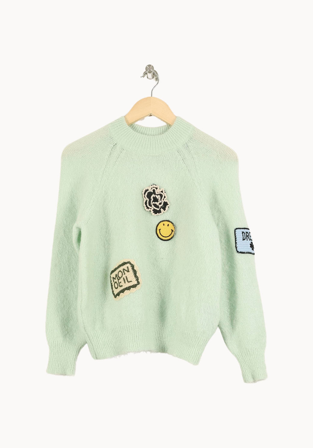 Pull Vert - Taille M/38 de la marque Sandro | PLY1067 - Vendu par Paradigme - Image 2