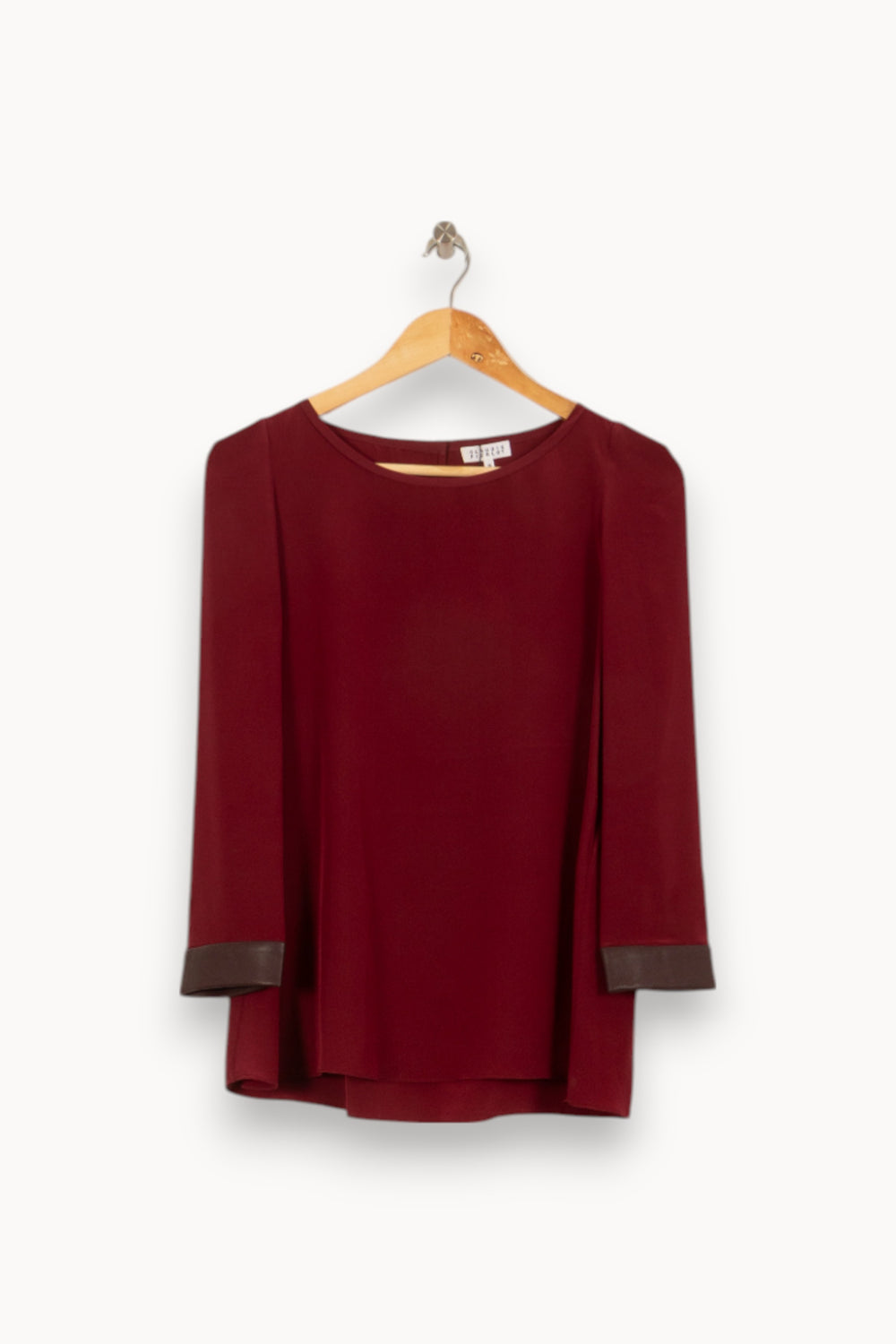 Blouse Rouge - Taille M/38 de la marque Claudie Pierlot | PLY1073 - Vendu par Paradigme - Image 2