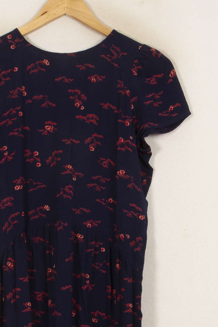 Robe Midi Bleue et Rouge - Taille S/36 de la marque Sessùn | PLY1075 - Vendu par Paradigme - Image 3