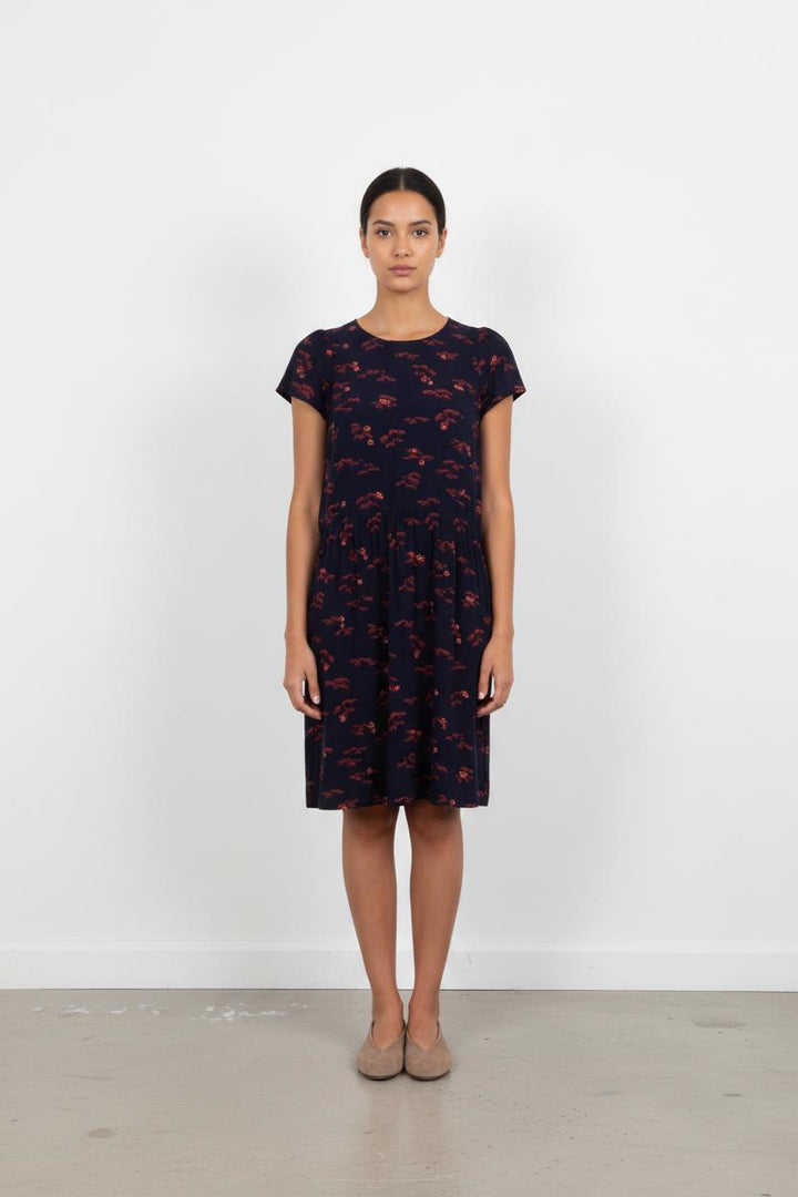 Robe Midi Bleue et Rouge - Taille S/36