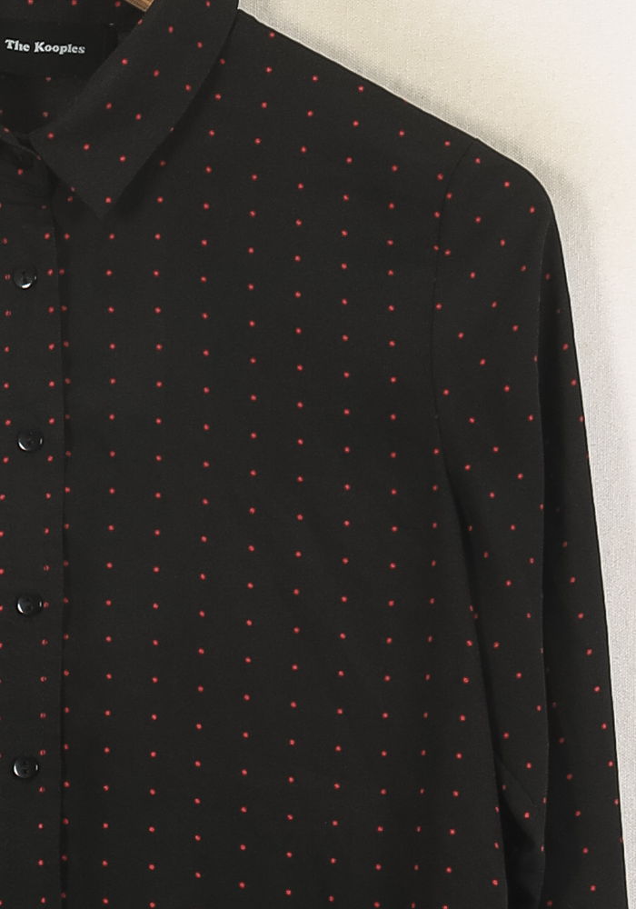 Chemise Noire et Rouge - Taille XS/34 de la marque The Kooples | PLY1080 - Vendu par Paradigme - Image 3