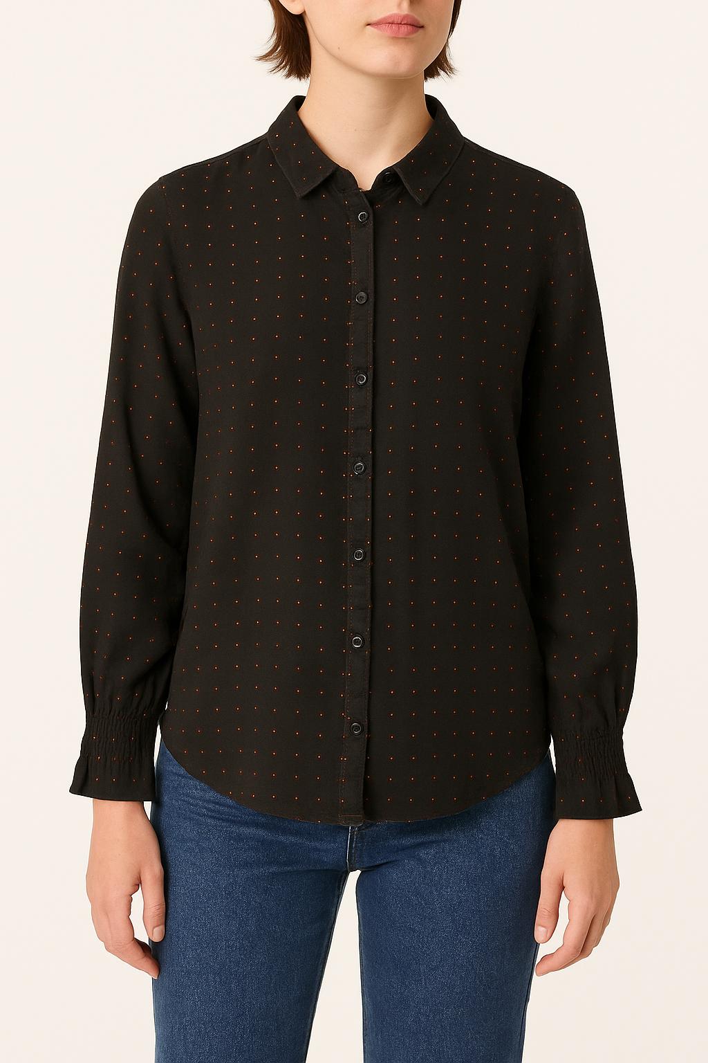 Chemise Noire et Rouge - Taille XS/34 de la marque The Kooples | PLY1080 - Vendu par Paradigme - Image 1