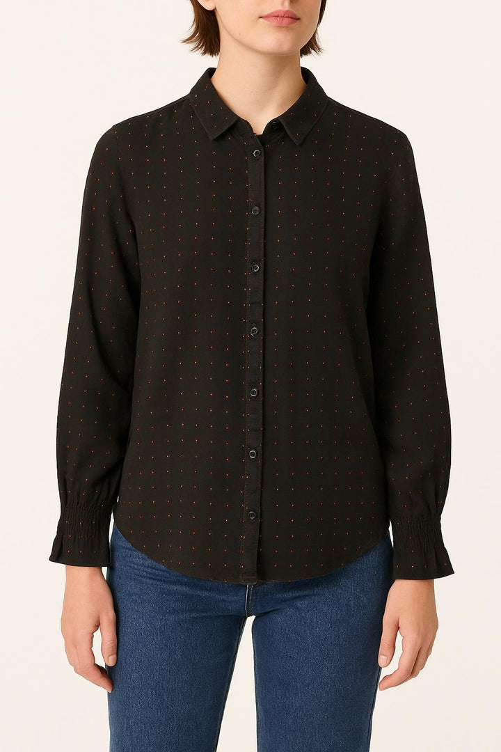 Chemise Noire et Rouge - Taille XS/34 de la marque The Kooples | PLY1080 - Vendu par Paradigme - Image 1