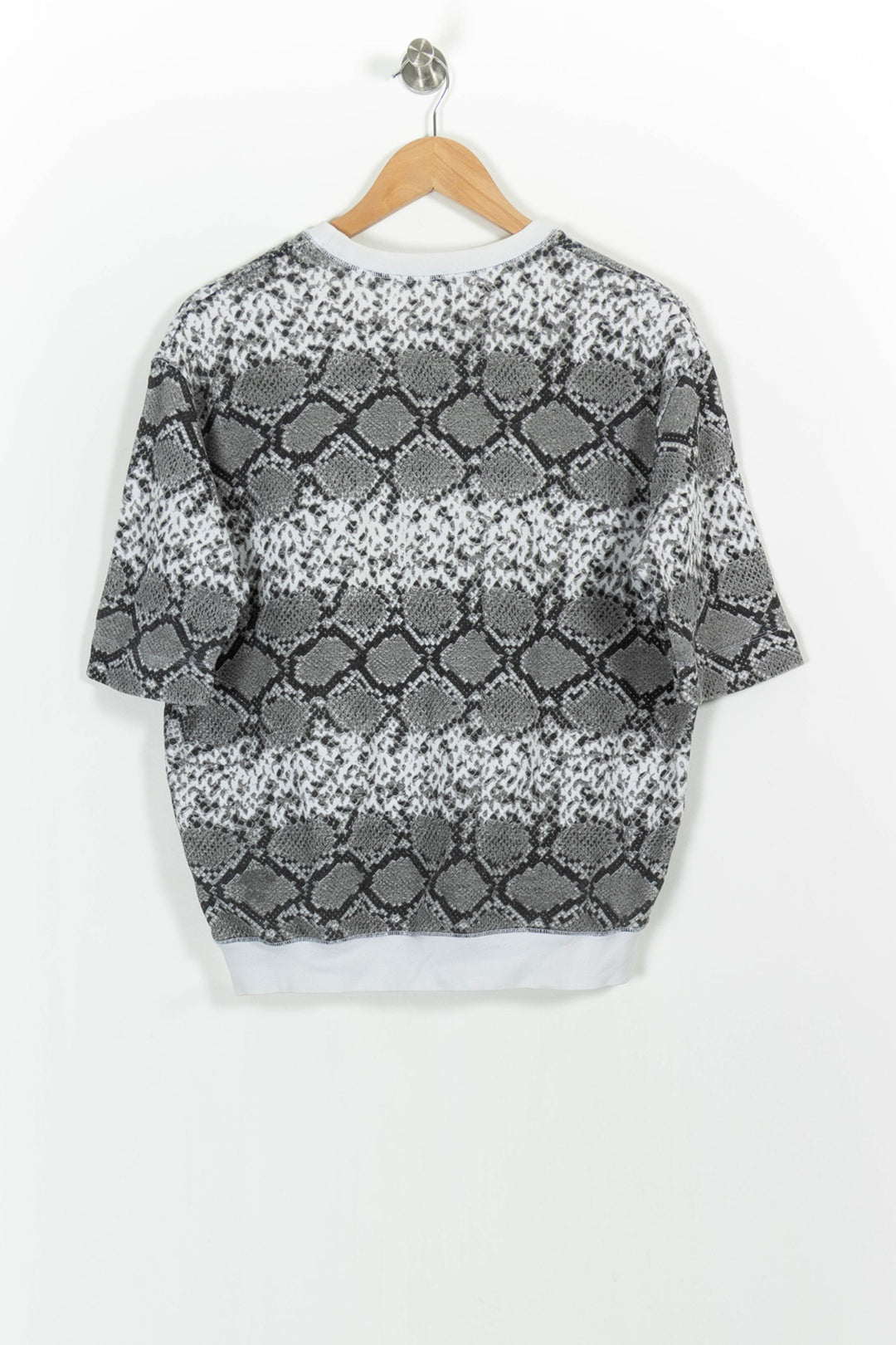 T-shirt épais gris crocodile - Taille M/38 de la marque Sandro | PLY1085 - Vendu par Paradigme - Image 4