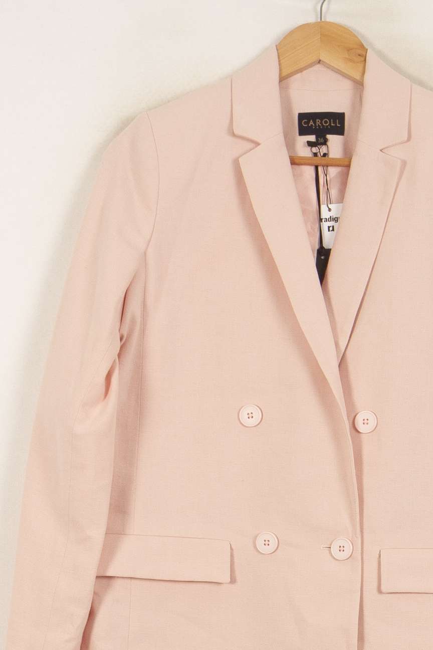 Blazer Rose - Taille S/36 de la marque Caroll | PLY1113 - Vendu par Paradigme - Image 3
