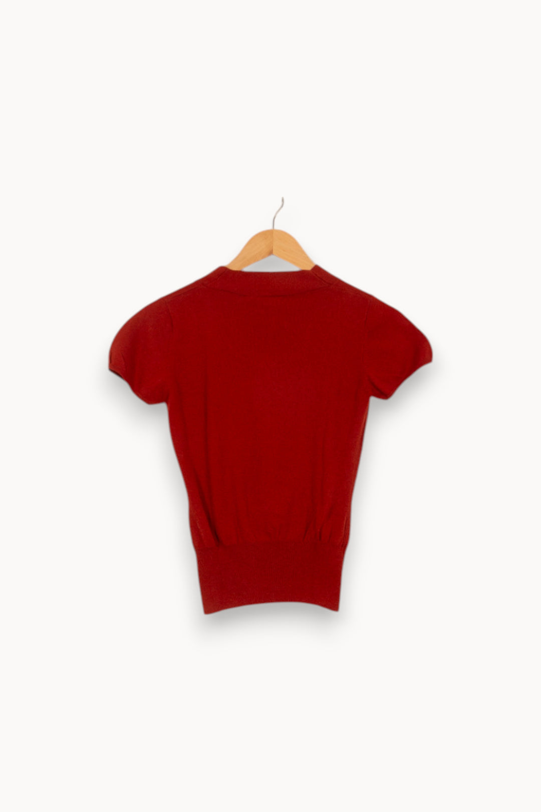 Pull Manches Courtes Bordeaux - Taille S/36 de la marque Maison 123 | PLY1115 - Vendu par Paradigme - Image 4