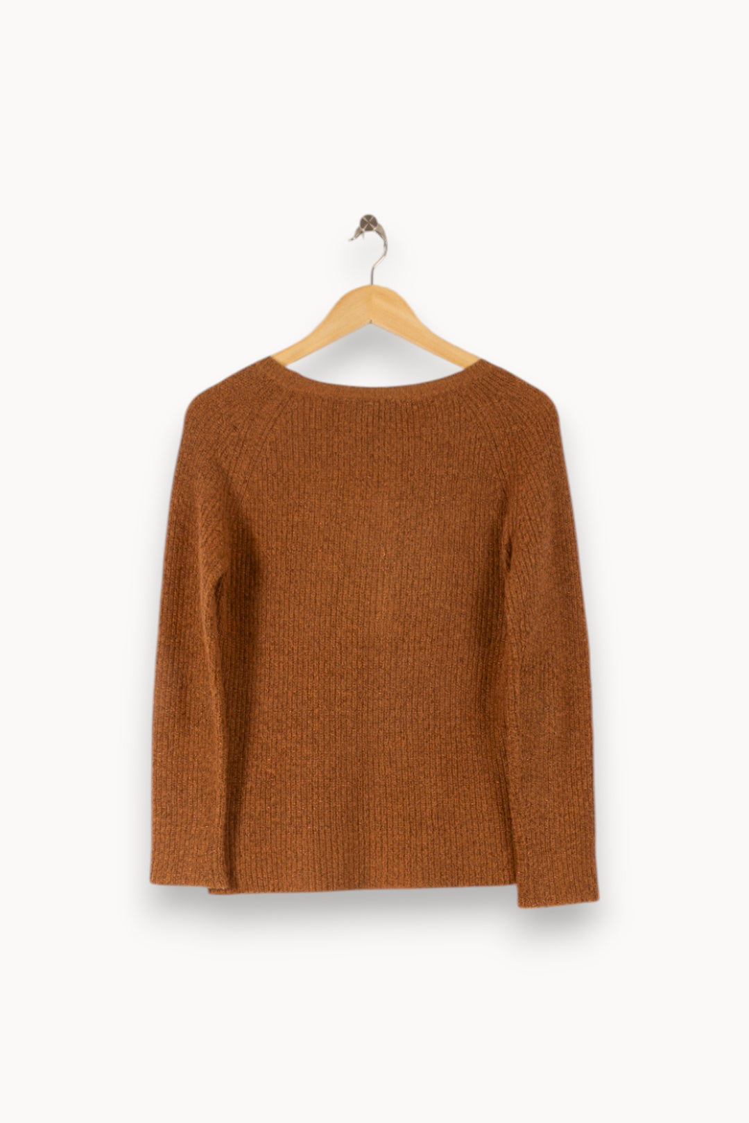 Pull Marron - Taille XS/34 de la marque Caroll | PLY1116 - Vendu par Paradigme - Image 4