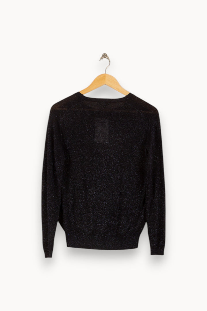 Pull Bleu - Taille S/36 de la marque Maison 123 | PLY1120 - Vendu par Paradigme - Image 4