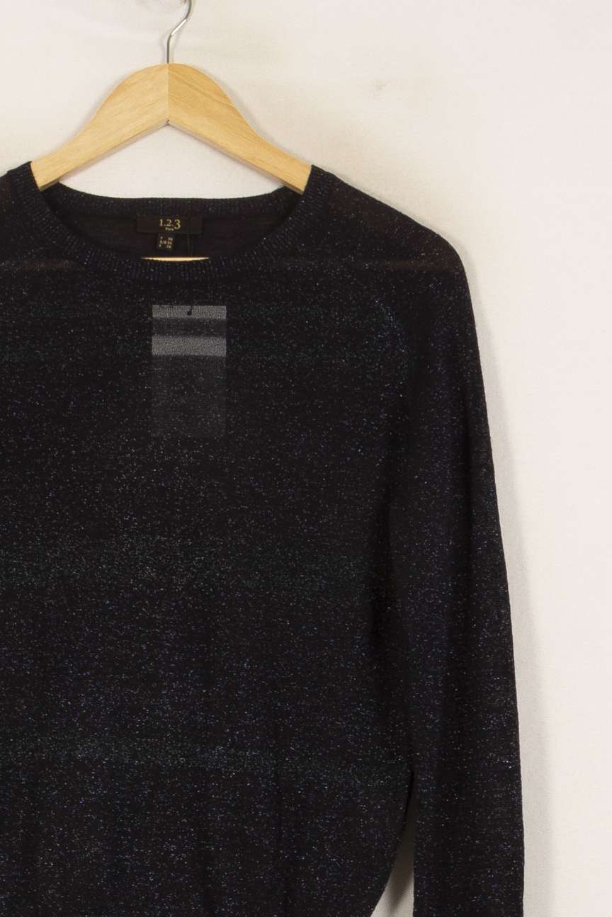 Pull Bleu - Taille S/36 de la marque Maison 123 | PLY1120 - Vendu par Paradigme - Image 3