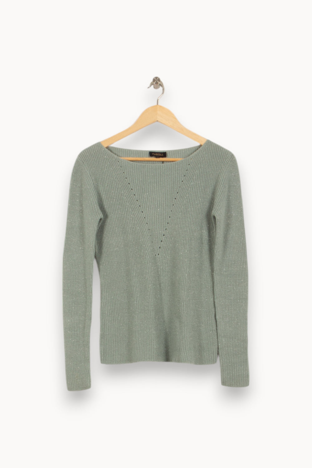 Pull Bleu - Taille XS/34 de la marque Caroll | PLY1121 - Vendu par Paradigme - Image 2