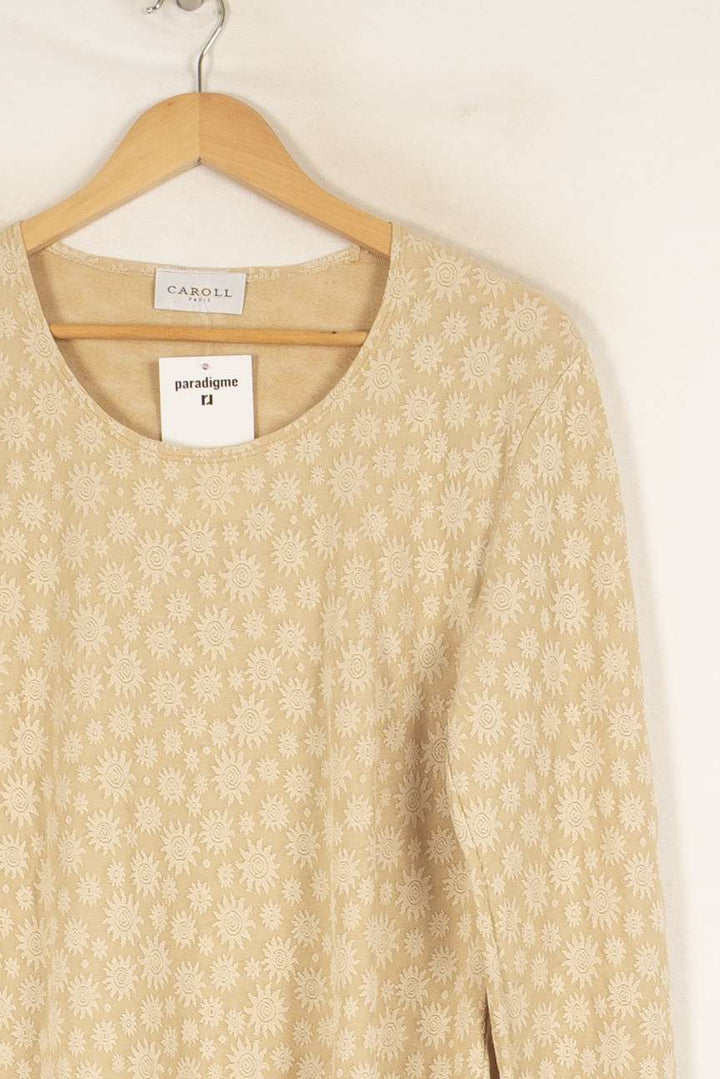 Pull beige - Taille M/38 de la marque Caroll | PLY1125 - Vendu par Paradigme - Image 2