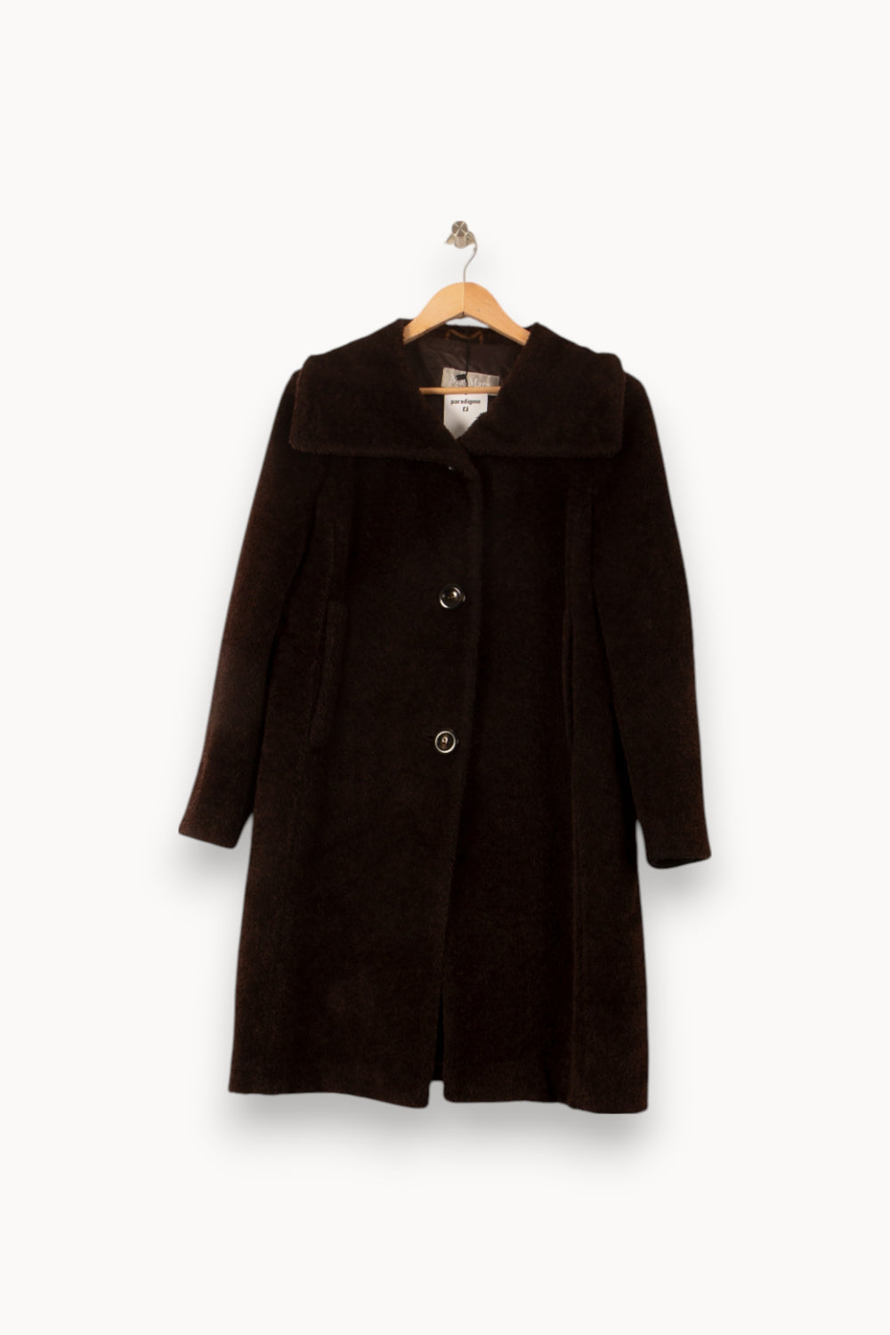 Manteau Marron - Taille M/38 de la marque Max Mara | PLY1161 - Vendu par Paradigme - Image 2