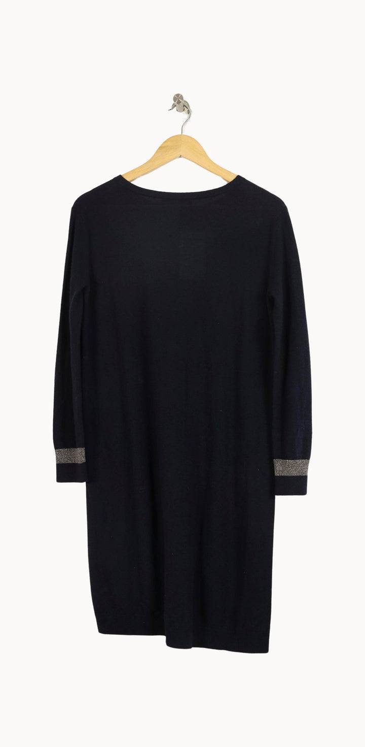 Robe Droite Bleu - Taille M/38 de la marque Max Mara | PLY1162 - Vendu par Paradigme - Image 4
