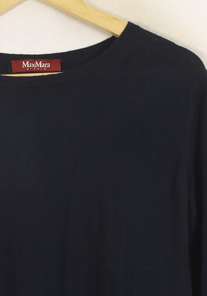 Robe Droite Bleu - Taille M/38 de la marque Max Mara | PLY1162 - Vendu par Paradigme - Image 3