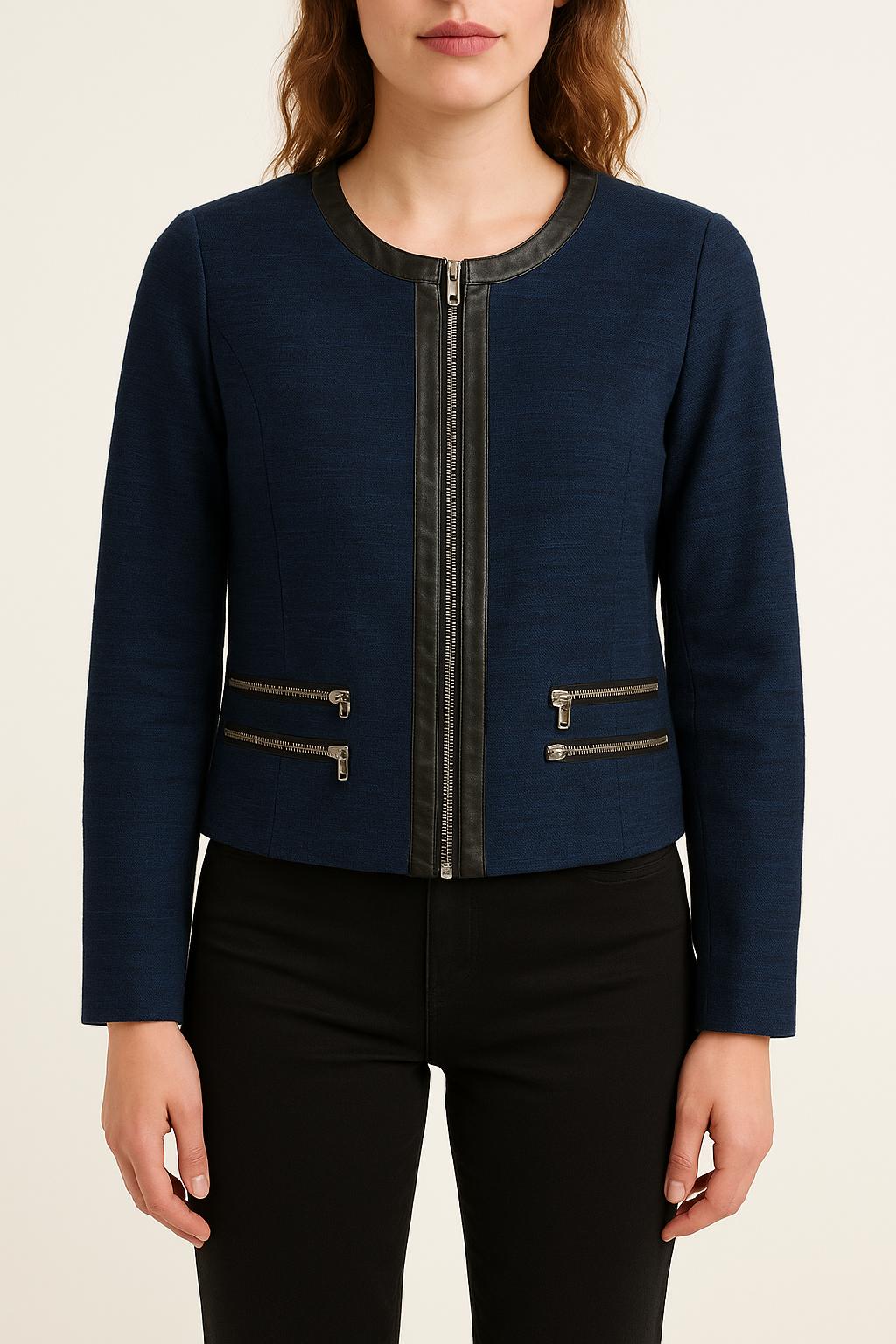 Veste Bleue - Taille S/36 de la marque Claudie Pierlot | PLY1169 - Vendu par Paradigme - Image 1