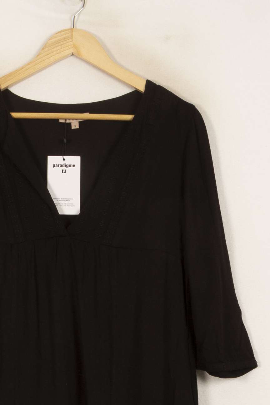 Robe Courte Noire - Taille L/40 de la marque Sandro | PLY1182 - Vendu par Paradigme - Image 3