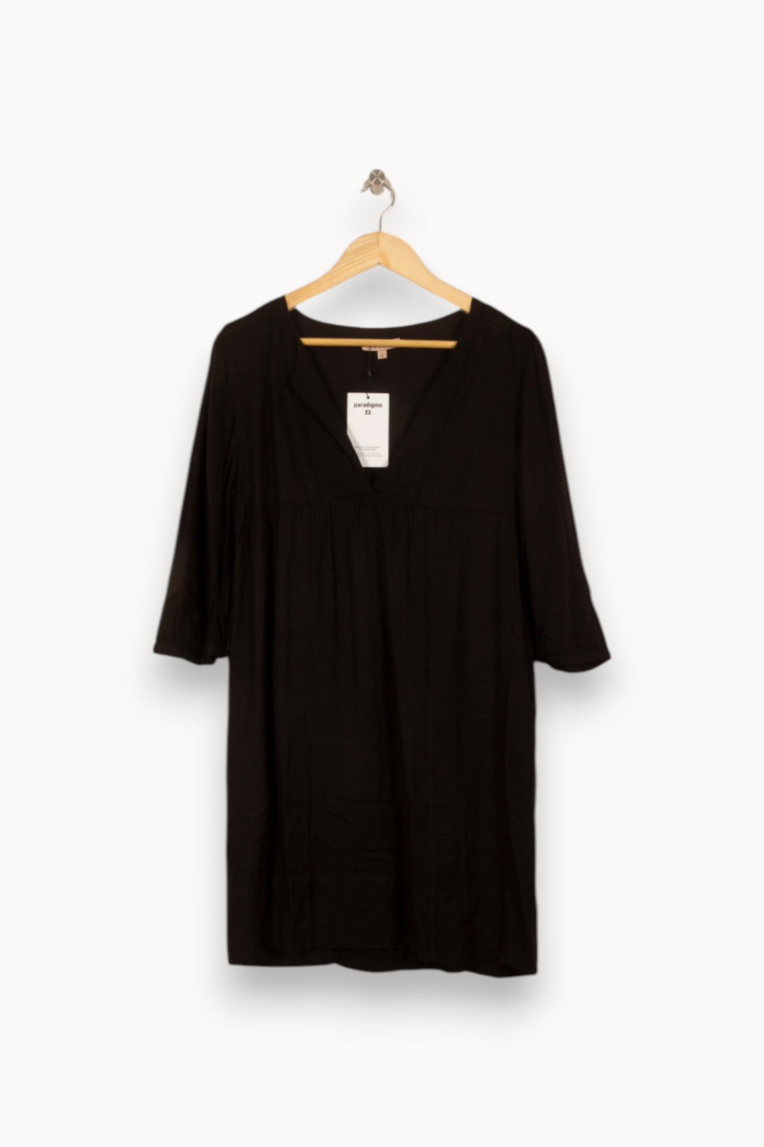 Robe Courte Noire - Taille L/40 de la marque Sandro | PLY1182 - Vendu par Paradigme - Image 2