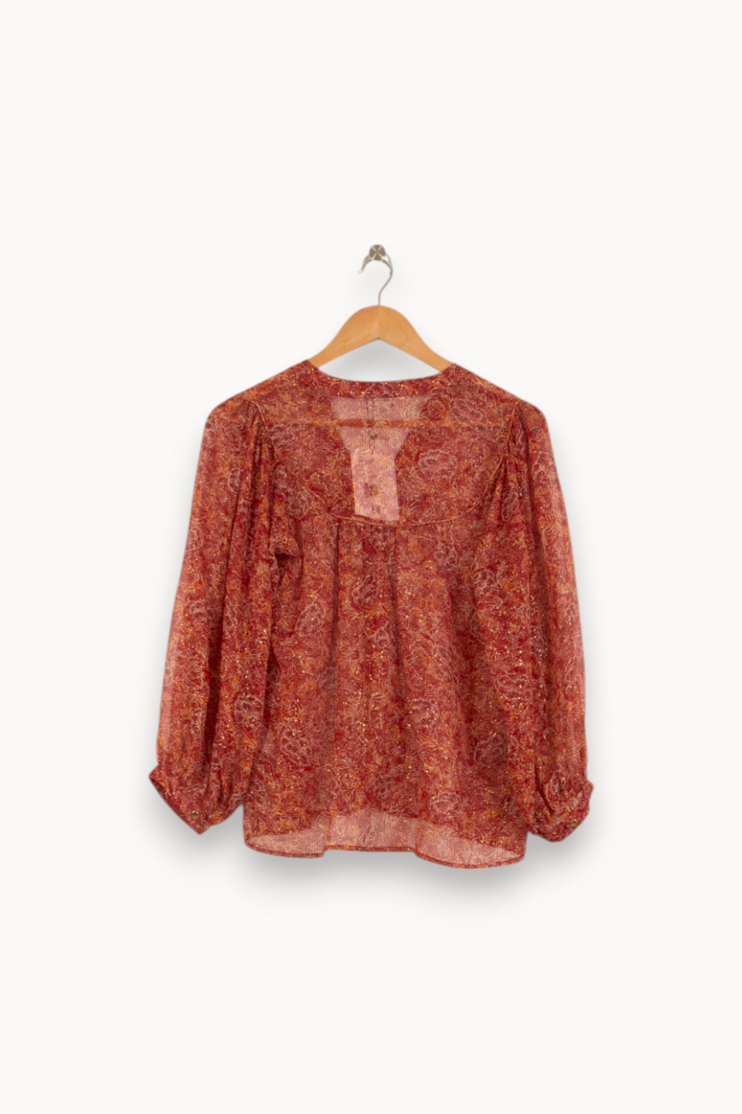 Blouse Bordeaux - Taille S/36 de la marque Grace & Mila | PLY1184 - Vendu par Paradigme - Image 4