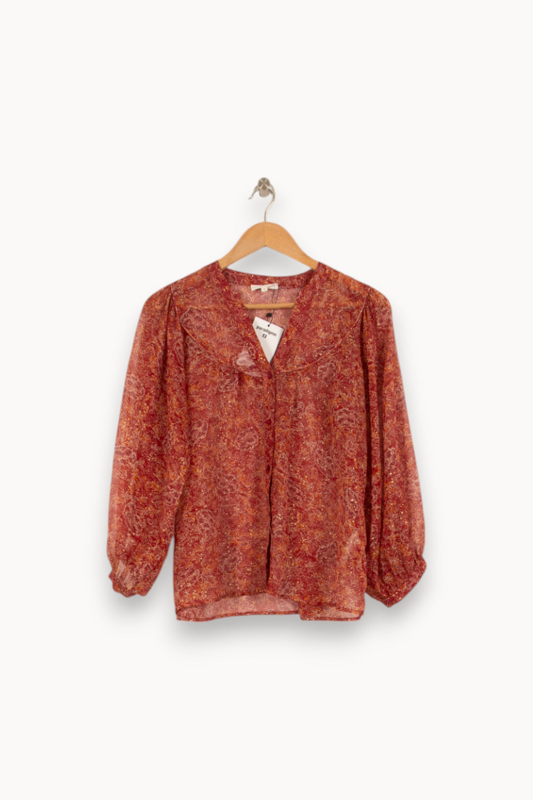 Blouse Bordeaux - Taille S/36 de la marque Grace & Mila | PLY1184 - Vendu par Paradigme - Image 2