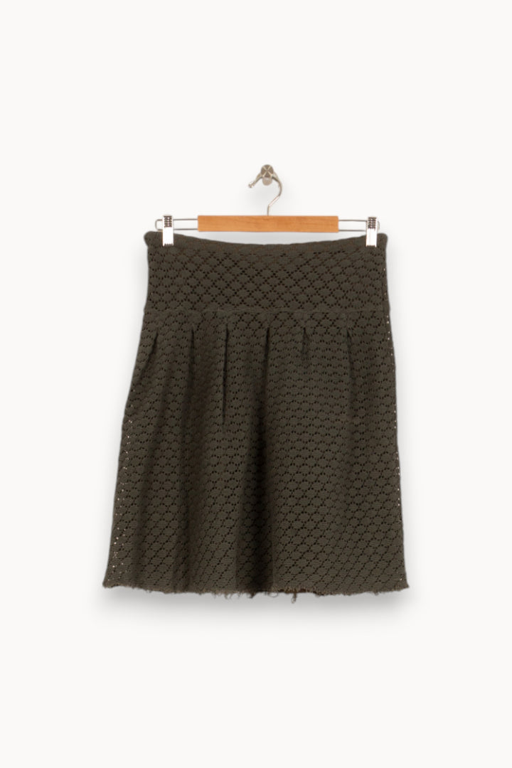 Jupe Évasée Verte - Taille S/36 de la marque Claudie Pierlot | PLY1190 - Vendu par Paradigme - Image 4