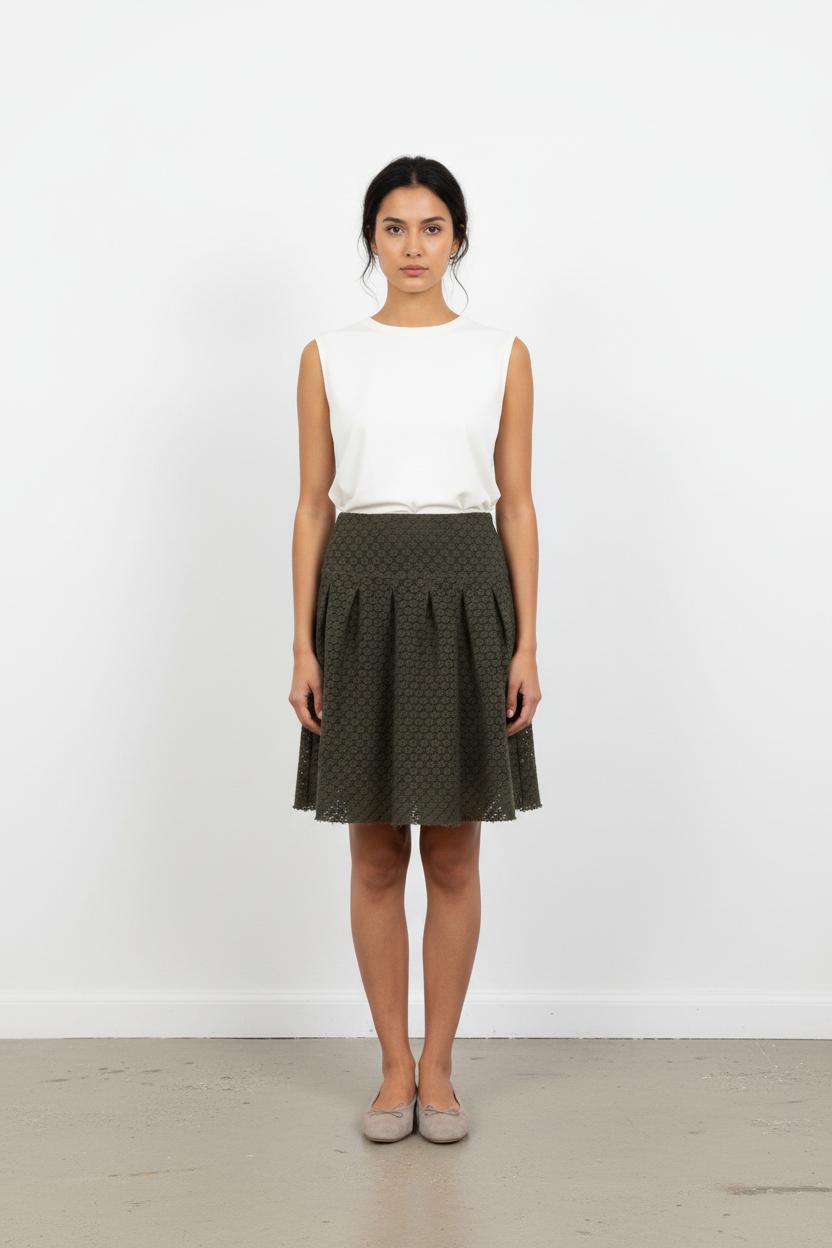 Jupe Évasée Verte - Taille S/36
