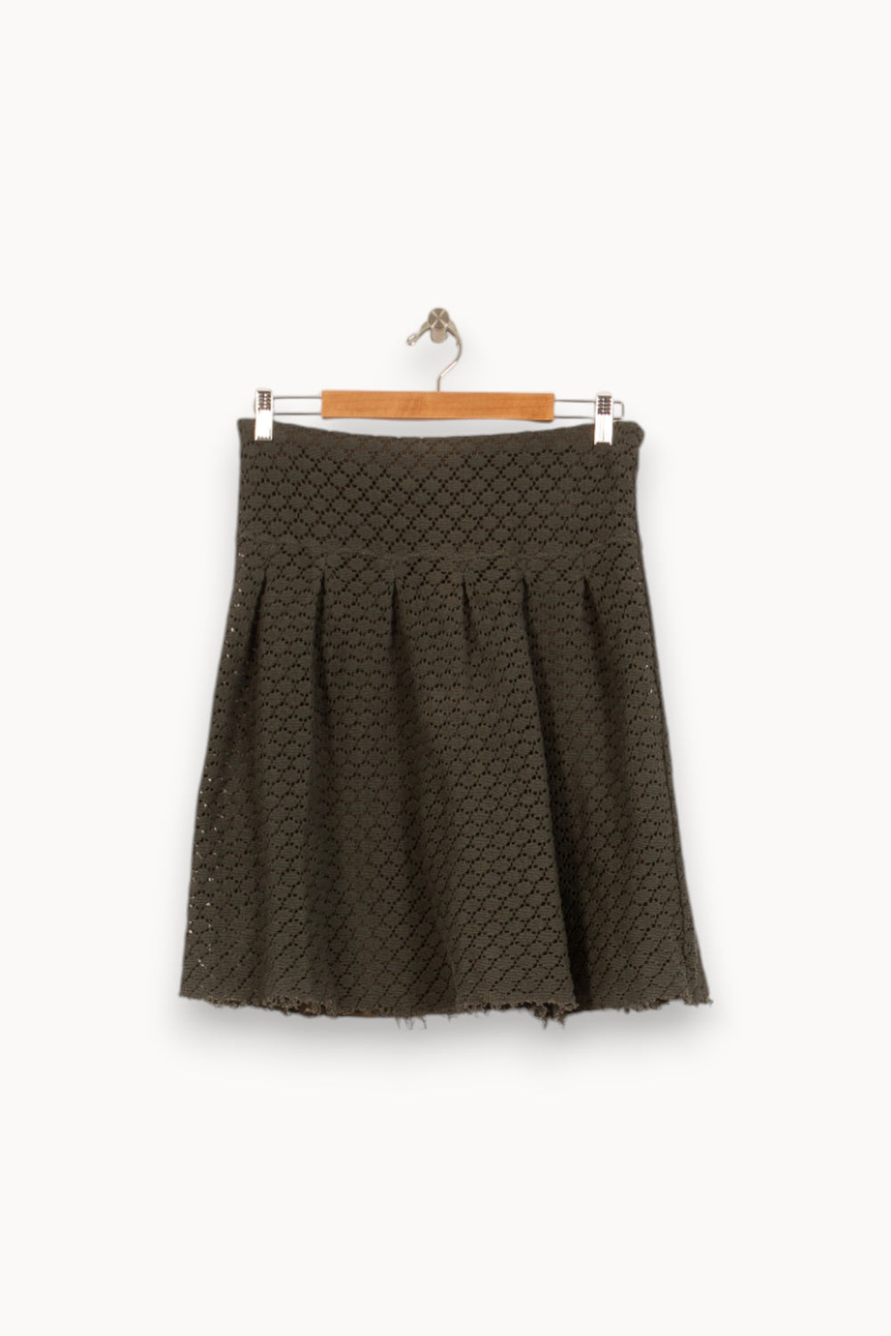 Jupe Évasée Verte - Taille S/36 de la marque Claudie Pierlot | PLY1190 - Vendu par Paradigme - Image 2