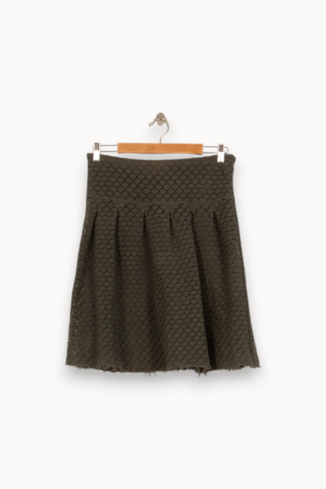 Jupe Évasée Verte - Taille S/36 de la marque Claudie Pierlot | PLY1190 - Vendu par Paradigme - Image 2