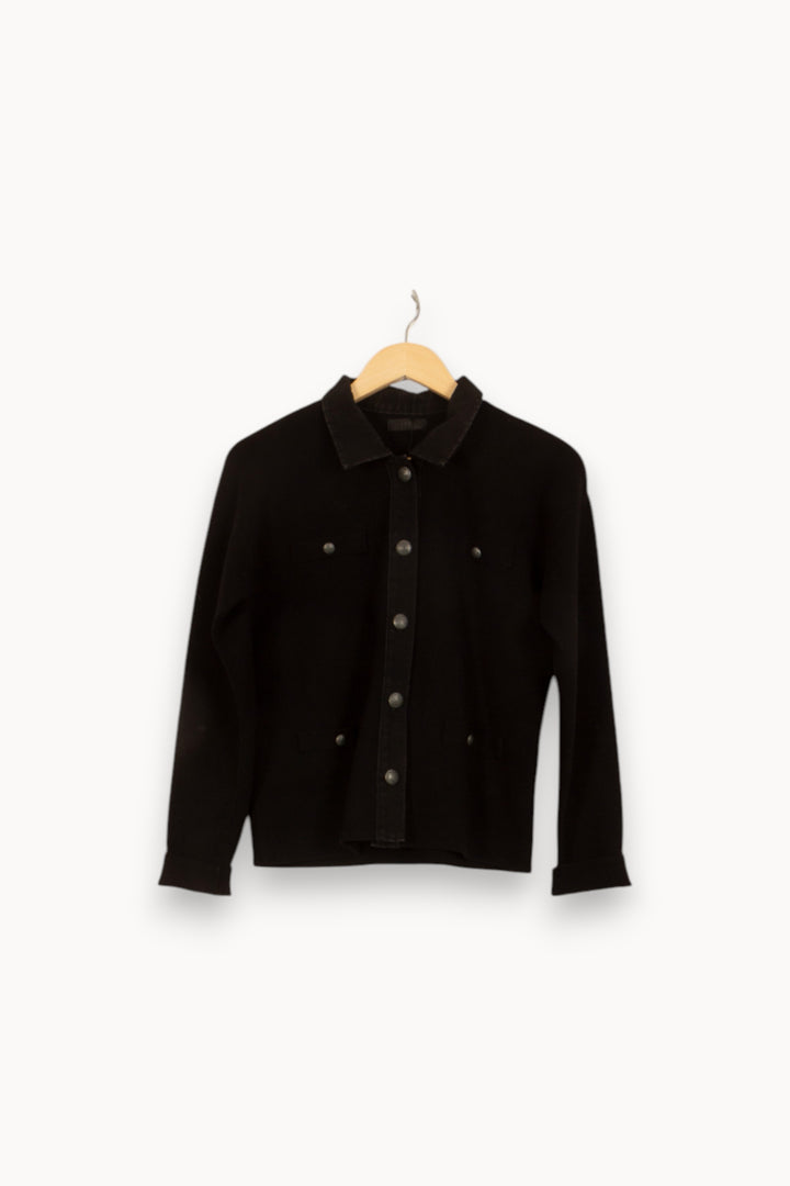 Veste Noire - Taille S/36 de la marque IKKS | PLY1196 - Vendu par Paradigme - Image 2
