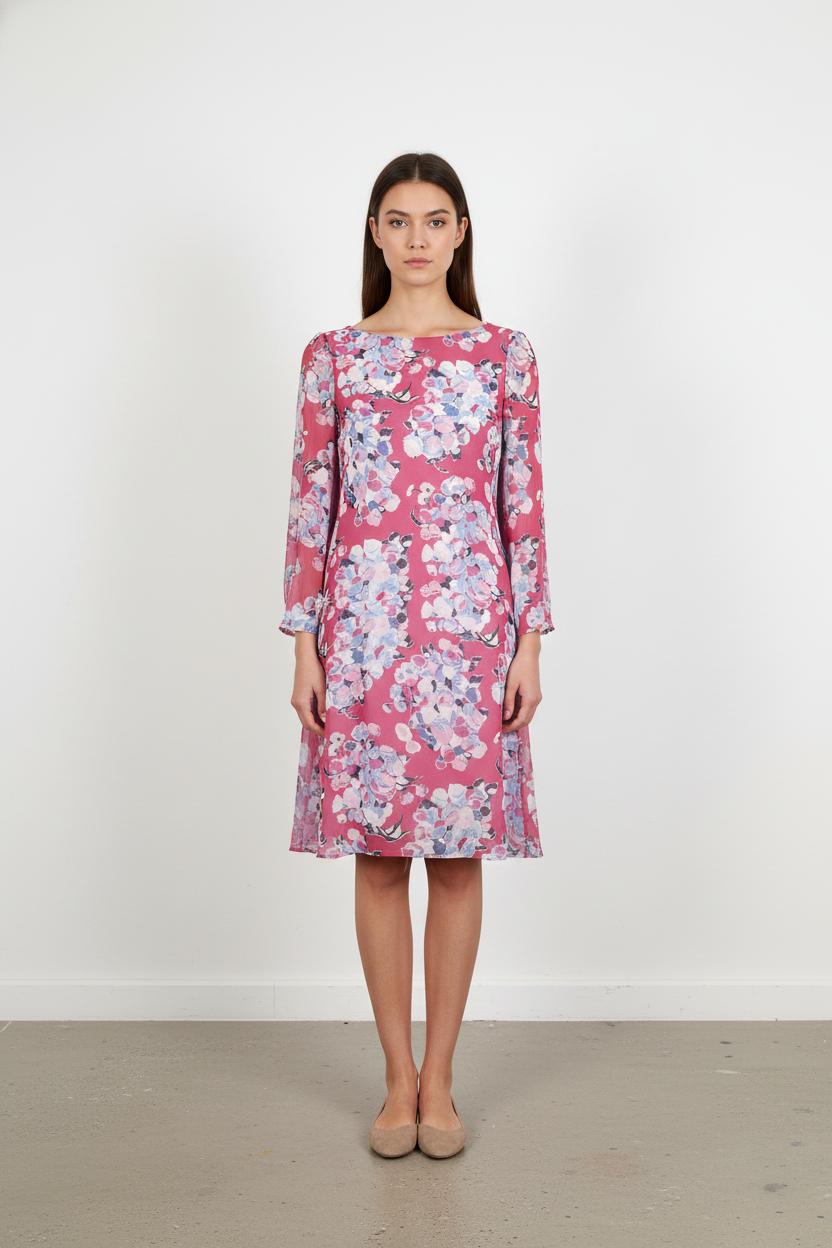 Robe Fleurie Rose et Bleu - Taille S/36