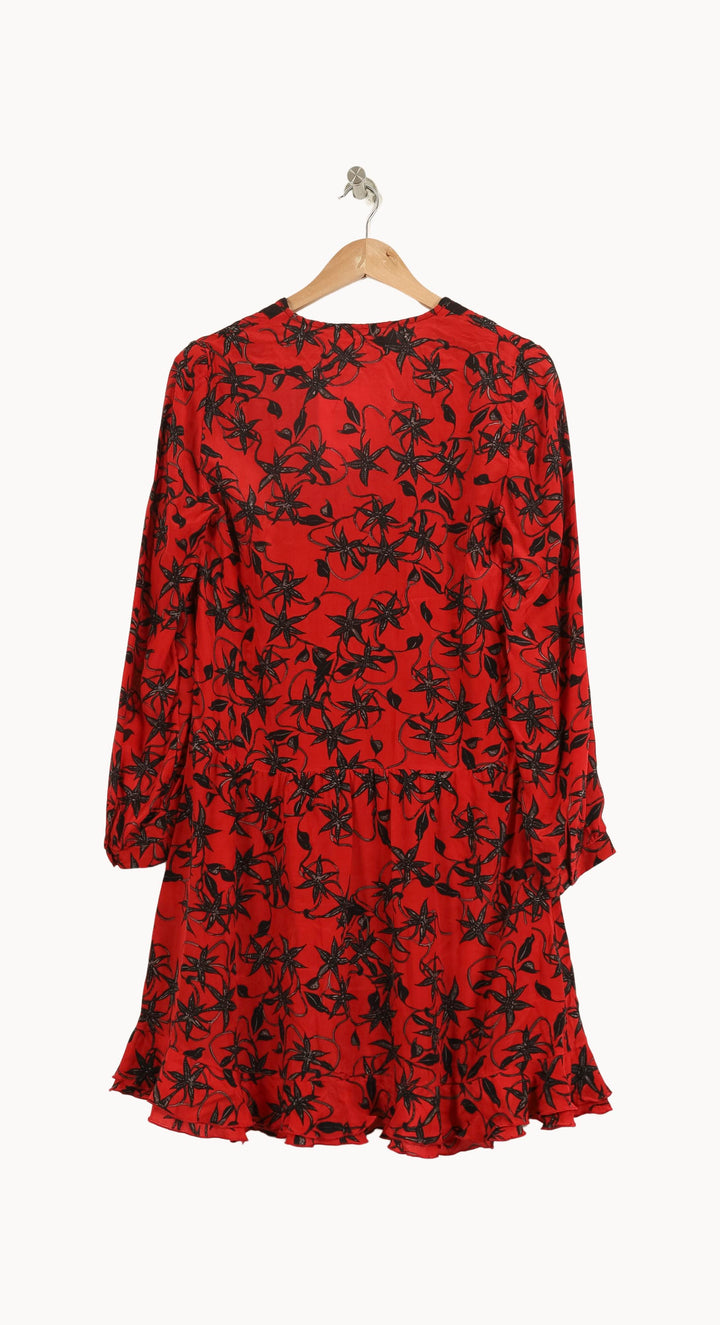 Robe Courte Rouge et Noir - Taille S/36 de la marque Zadig&Voltaire | PLY1215 - Vendu par Paradigme - Image 4