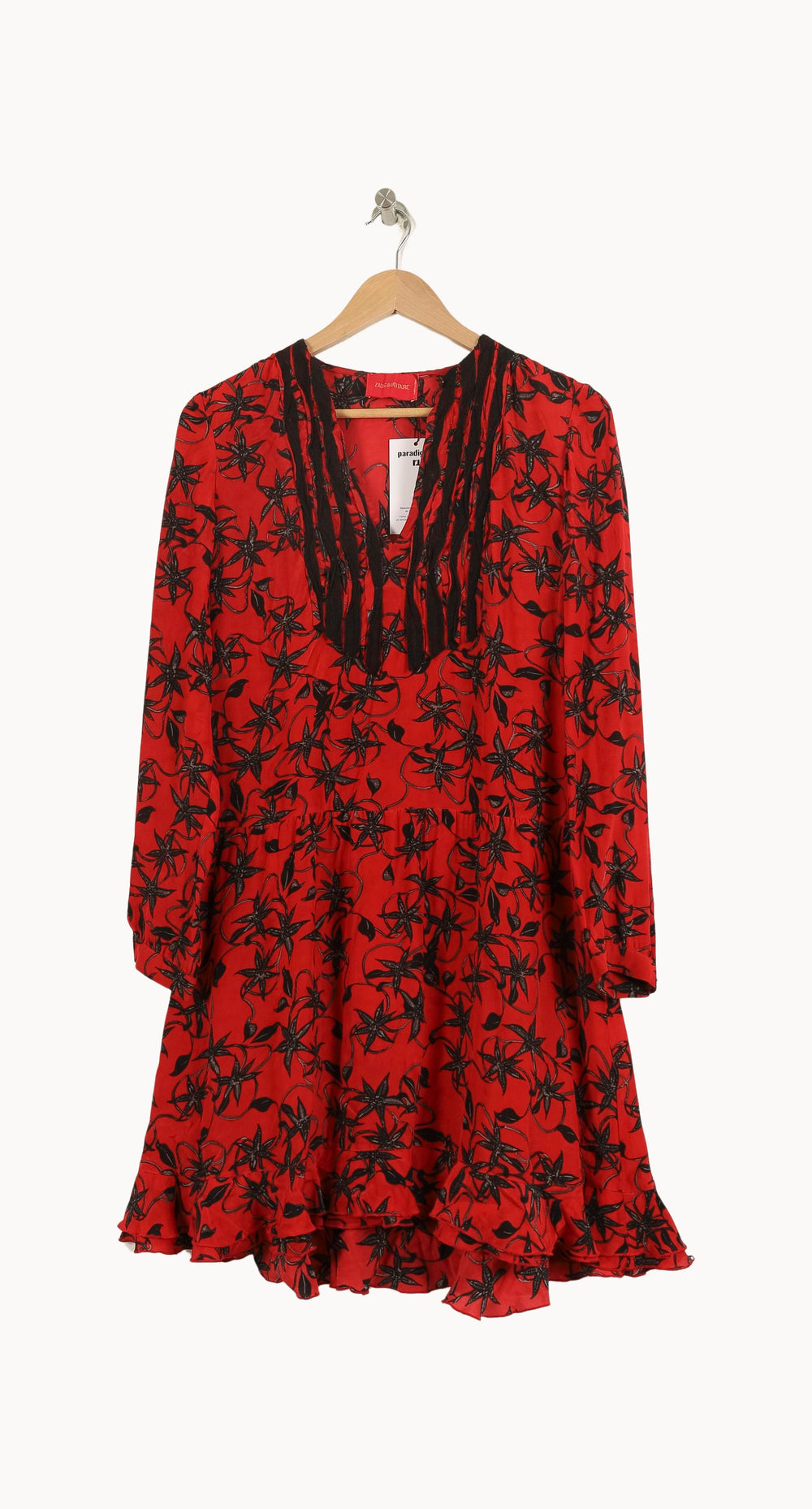 Robe Courte Rouge et Noir - Taille S/36 de la marque Zadig&Voltaire | PLY1215 - Vendu par Paradigme - Image 2